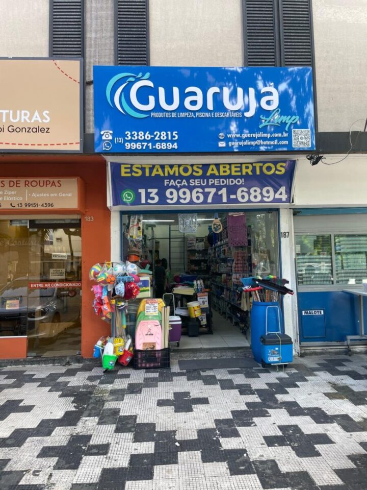 LOJA DE MATERIAL DE LIMPEZA, DESCARTÁVEIS E ARTIGOS DE PRAIA