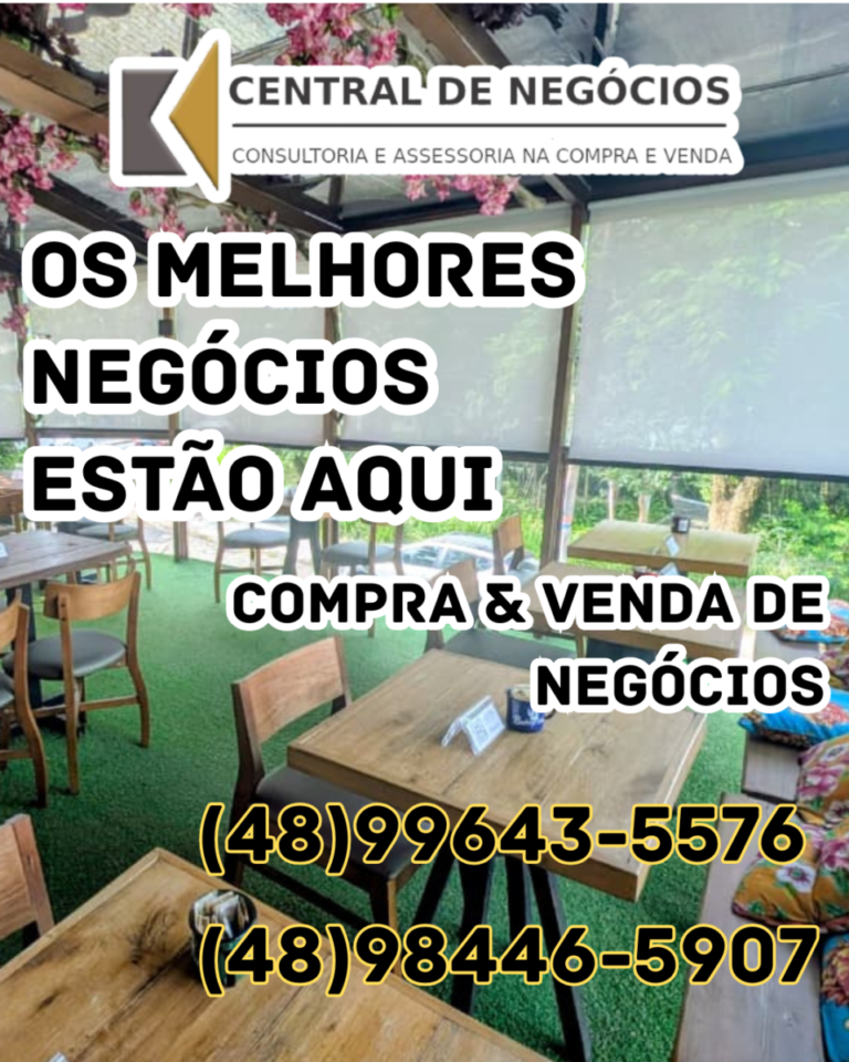 OPORTUNIDADE DE NEGÓCIO – VENDE-SE RESTAURANTE, BISTRÔ E CAFETERIA TEMÁTICA