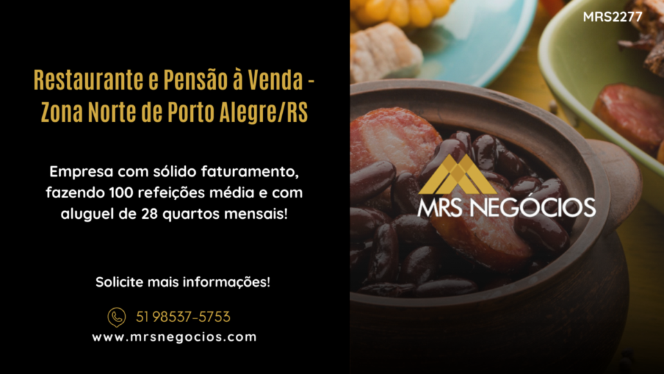 Restaurante e Pensão à Venda – Zona Norte de Porto Alegre/RS