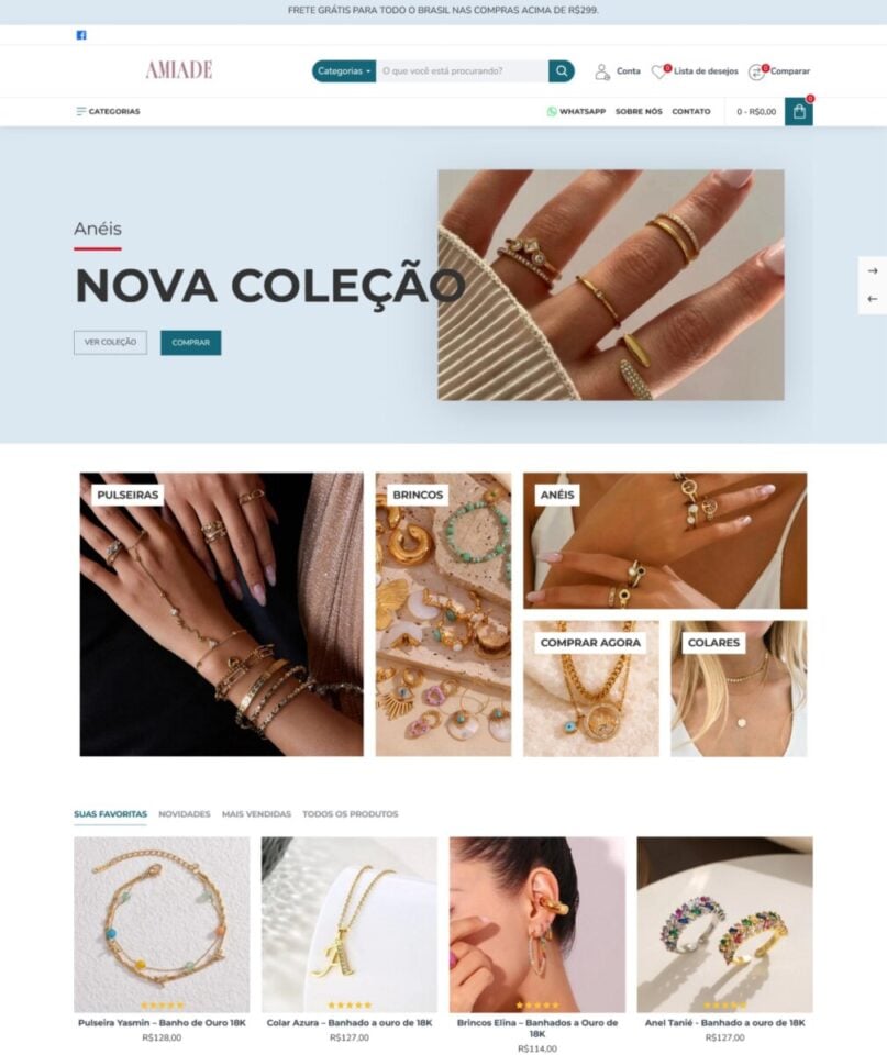 Loja online joias R39000 lucro mensal