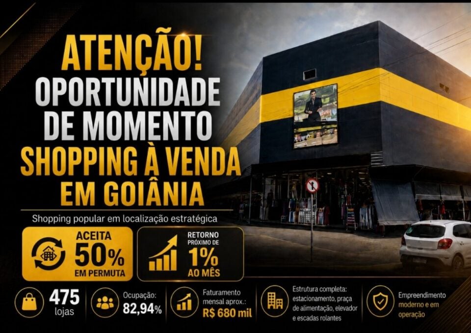 OPORTUNIDADE ÚNICA SHOPPING A VENDA ACEITA PERMUTA
