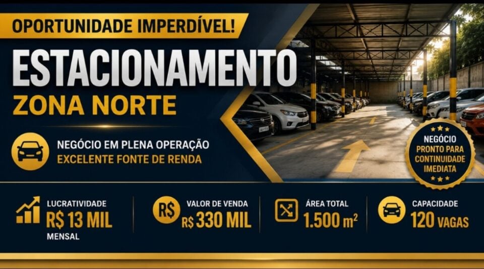 OPORTUNIDADE ESTACIONAMENTO NA ZONA NORTE SP