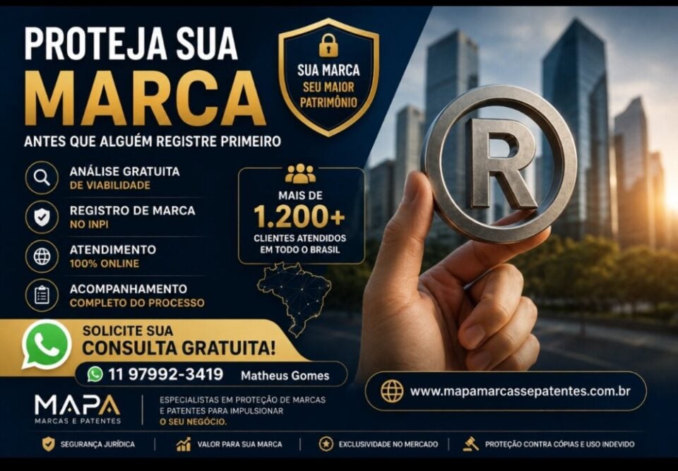 REGISTRO DE MARCAS E PATENTES JUNTO AO INPI