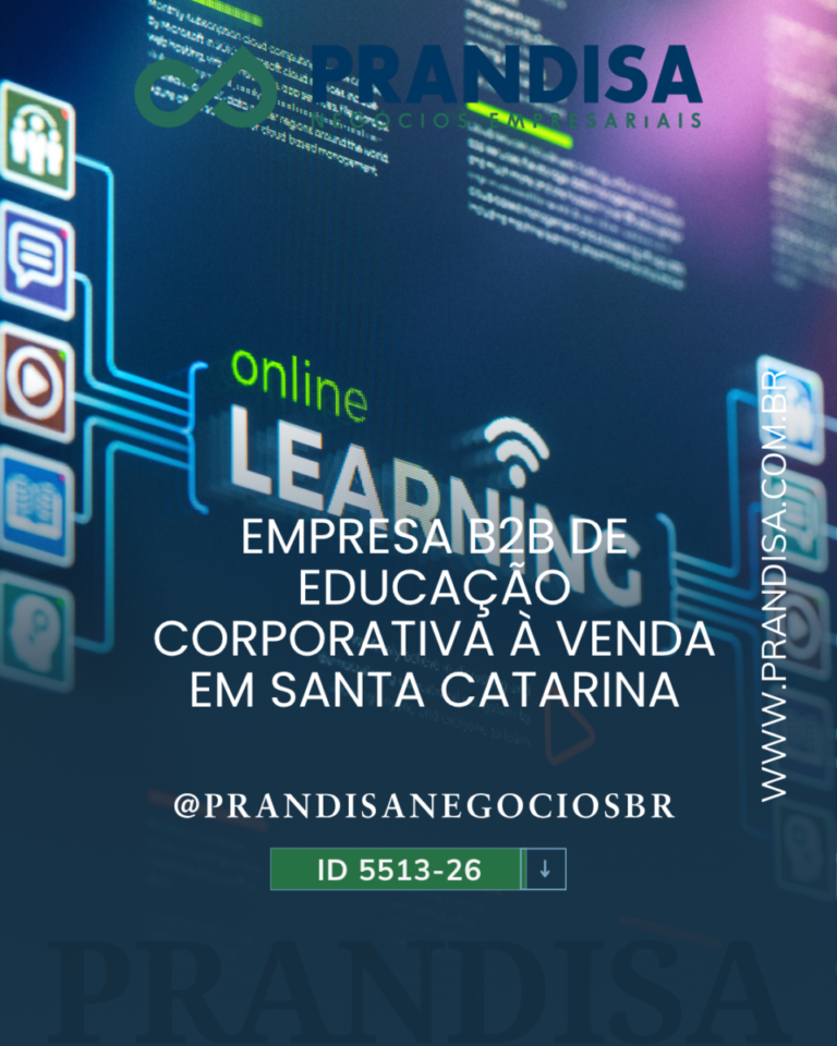 Empresa B2B de educação corporativa à venda em Santa Catarina – SC