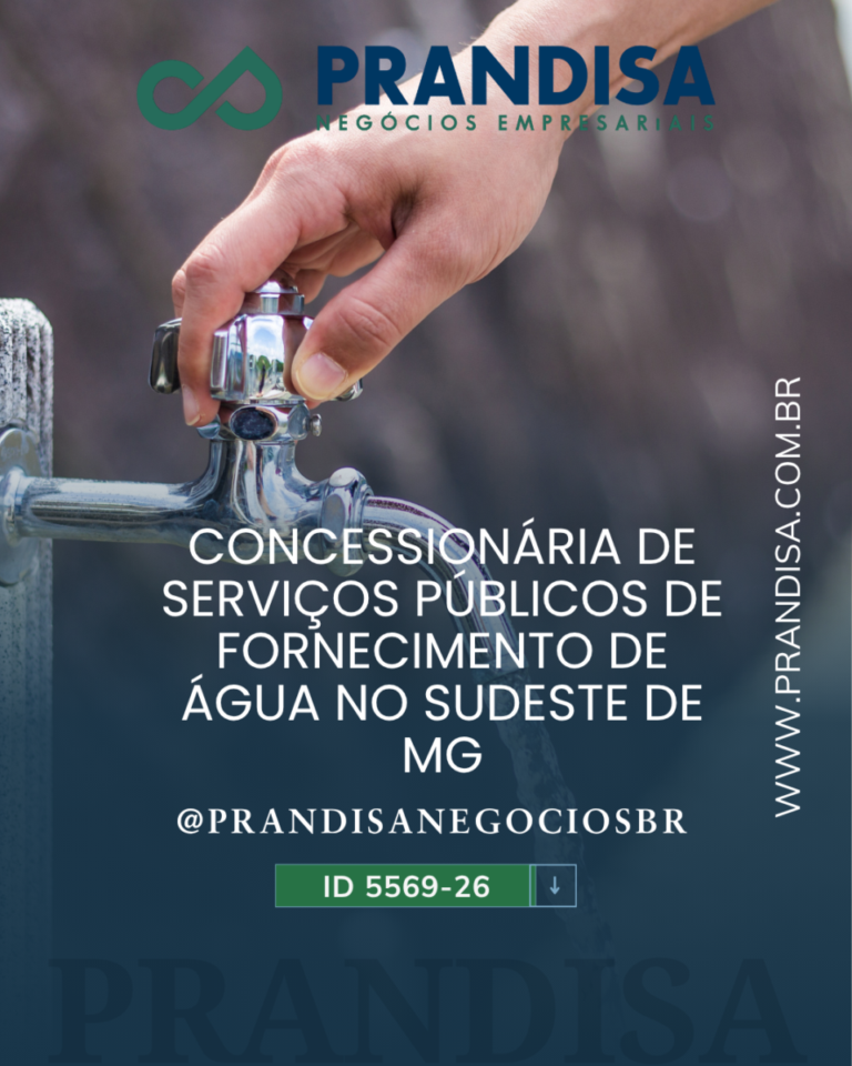 Empresa concessionária de serviços públicos de saneamento à venda em MG