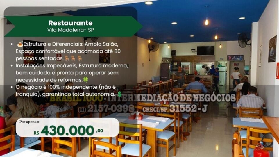 Restaurante na Vila Madalena, SP