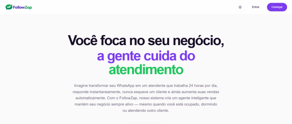Startup de automação de atendimento no WhatsApp buscando pré-seed