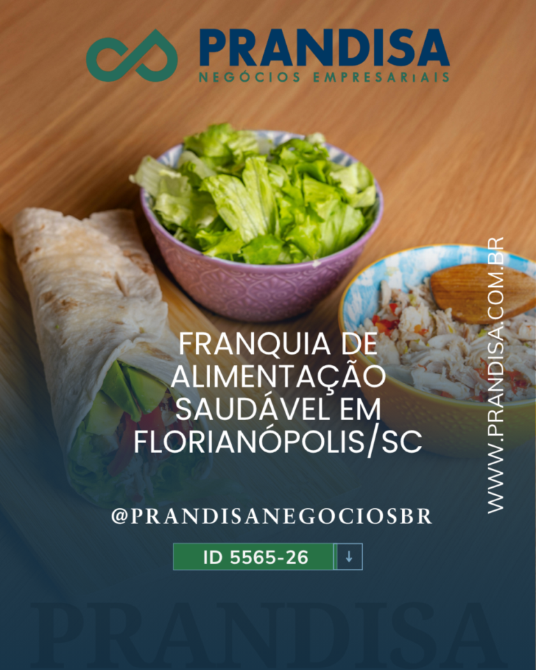 ID 5565-26 Franquia lucrativa de alimentação saudável à venda em Floripa