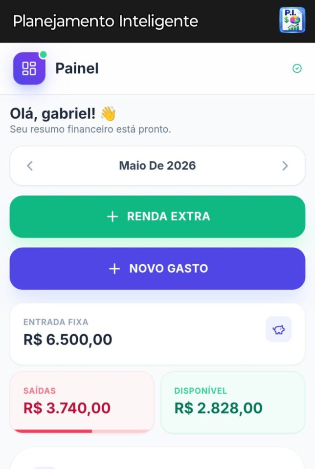 Venda de um Saas sobre Organização Financeira