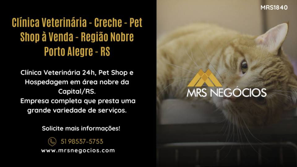 Clínica Veterinária – Creche – Pet Shop à Venda – Região Nobre Porto Alegre