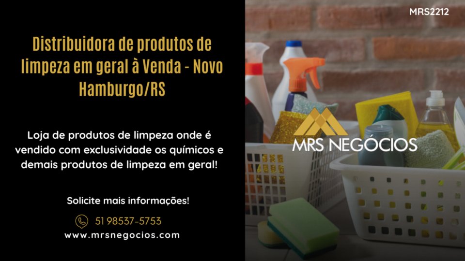 Distribuidora de produtos de limpeza em geral à Venda – Novo Hamburgo/RS