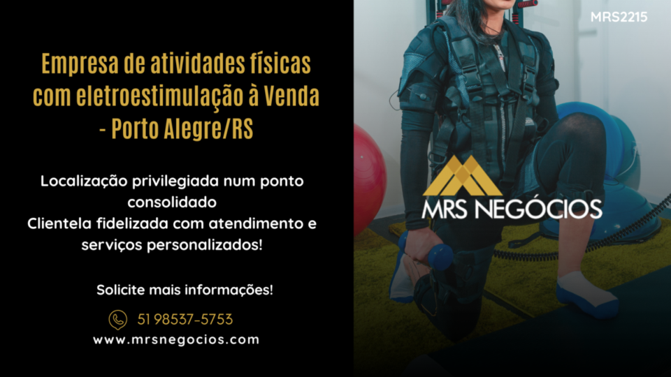 Empresa de atividades físicas com eletroestimulação à Venda – Porto Alegre/