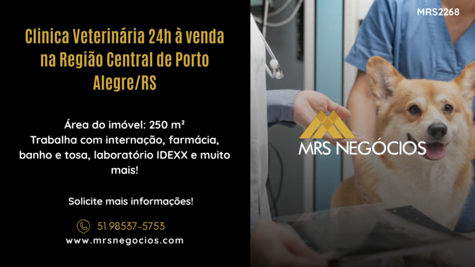 Clinica Veterinária 24h à venda na Região Central de Porto Alegre/RS
