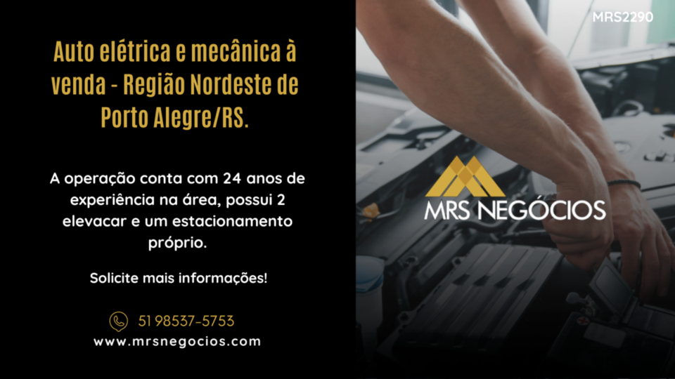 Auto elétrica e mecânica à venda – Região Nordeste de Porto Alegre/RS