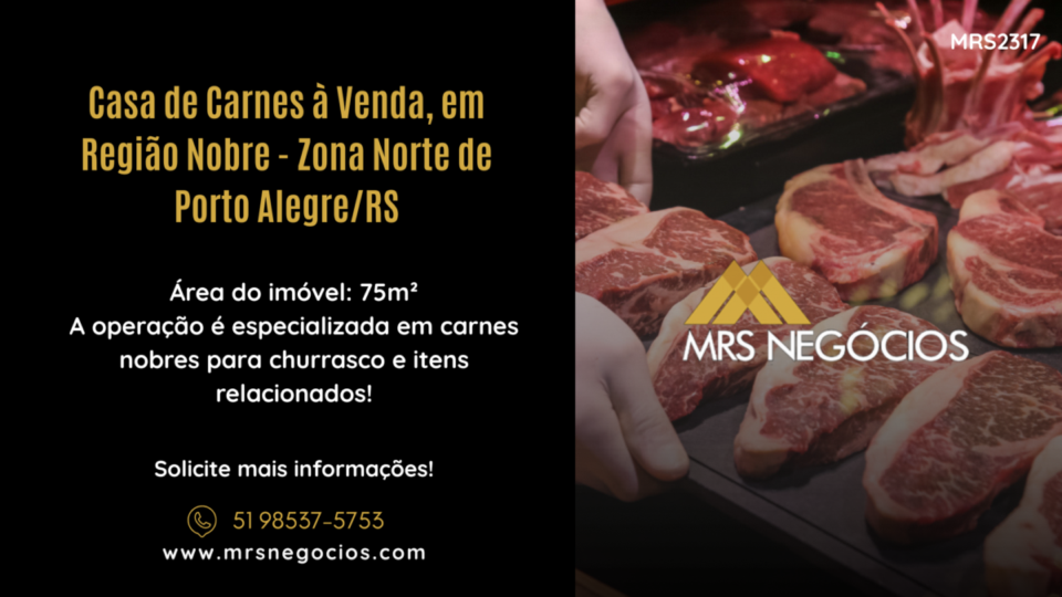 Casa de Carnes à Venda, em Região Nobre – Zona Norte de Porto Alegre/RS