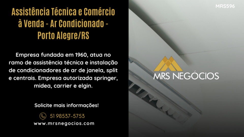 Assistência Técnica e Comércio à Venda – Ar Condicionado – Porto Alegre/RS