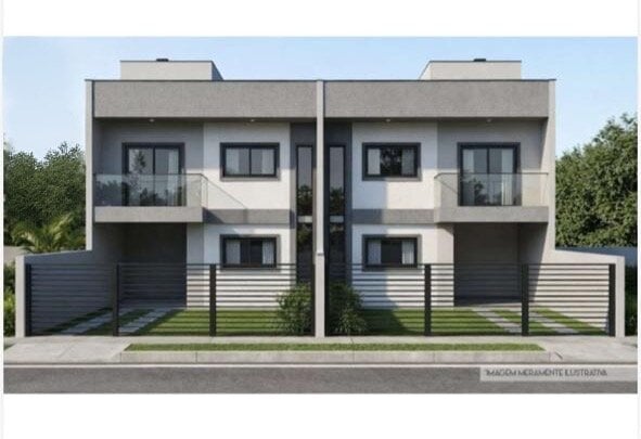 SOBRADO NOVO, 3 QUARTOS, 1 SUÍTE, SACADA, JARDIM E QUINTAL EM CAMPO LARGO