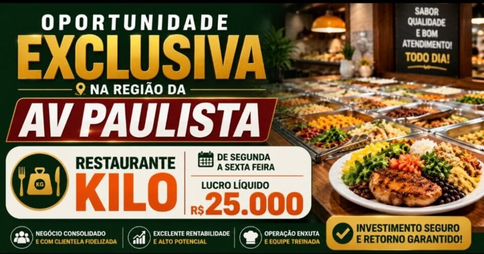 EXCELENTE OPORTUNIDADE RESTAURANTE 2°/6°