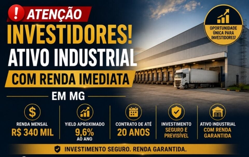 GALPÃO INDUSTRIAL COM RENDA À VENDA – MINAS GERAIS