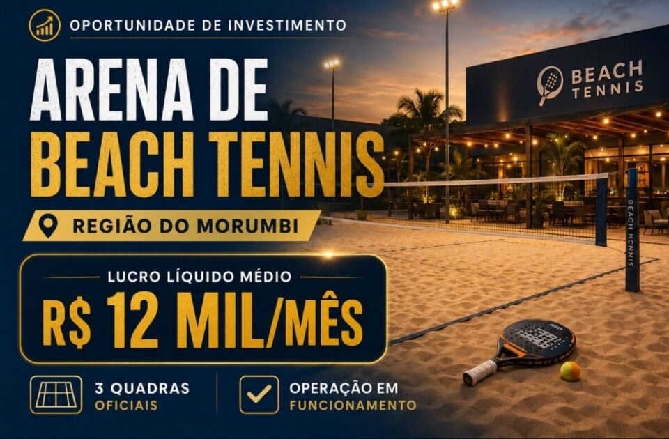 OPORTUNIDADE ARENA DE BEACH TENNIS À VENDA – REGIÃO DO MORUMBI