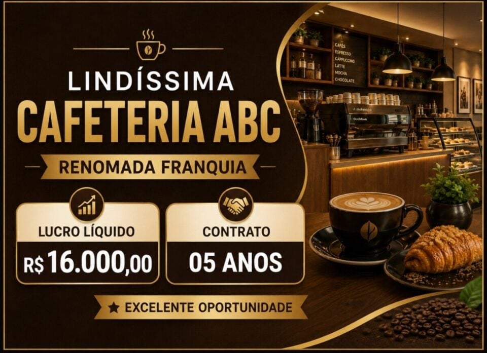 OPORTUNIDADE ÚNICA DE FRANQUIA COM OPERAÇÃO RENTÁVEL