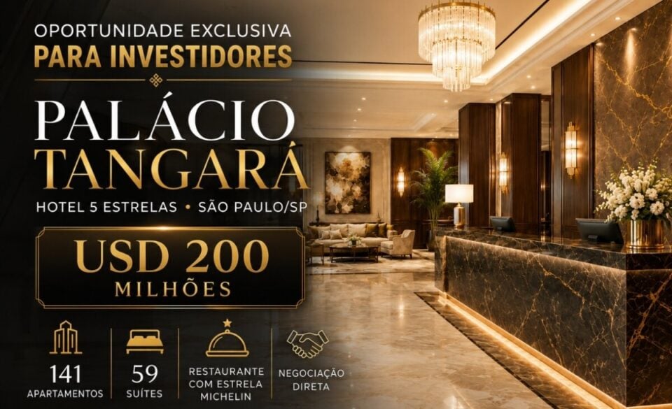 RARIDADE HOTEL 5 ESTRELAS  ATIVO DE ALTÍSSIMO PADRÃO