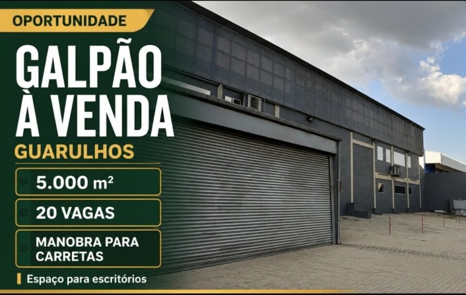 GALPÃO INDUSTRIAL À VENDA EM GUARULHOS/SP