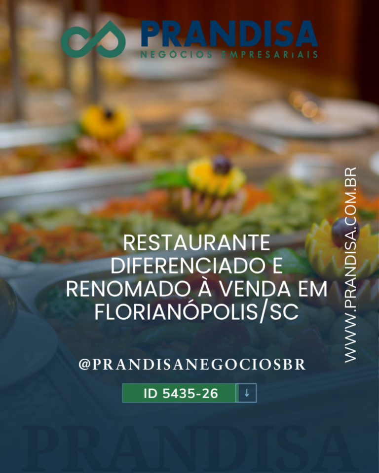 Restaurante consolidado, performando bem e com ótimos resultados em Floripa