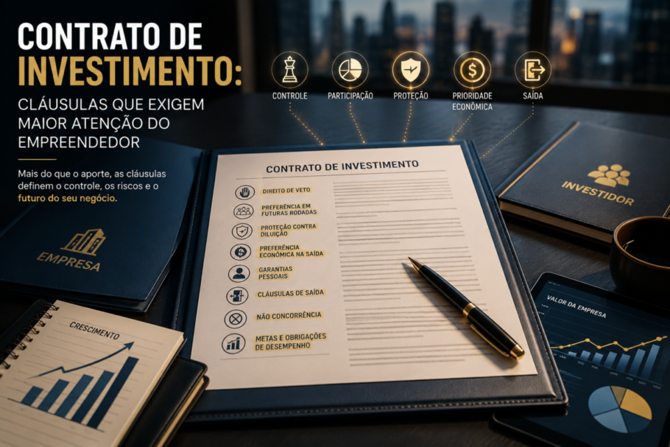 Contrato de investimento: cláusulas que exigem maior atenção do empreendedor