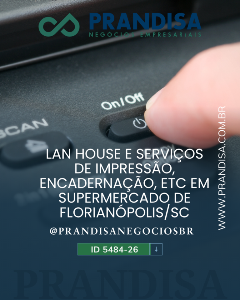 Lan House e serviços de impressão, encadernação, etc em supermercado