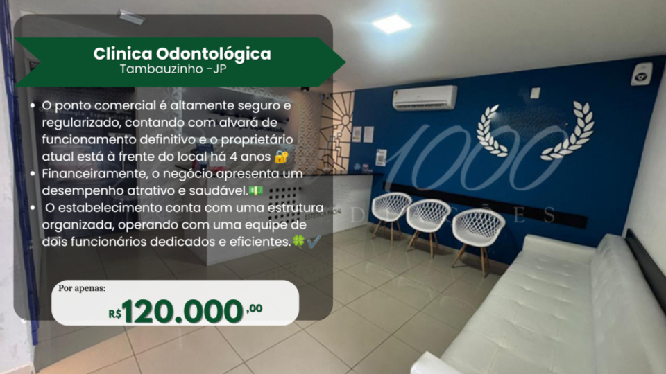 Clinica odontológica localizada em João Pessoa Tambauzinho – PB
