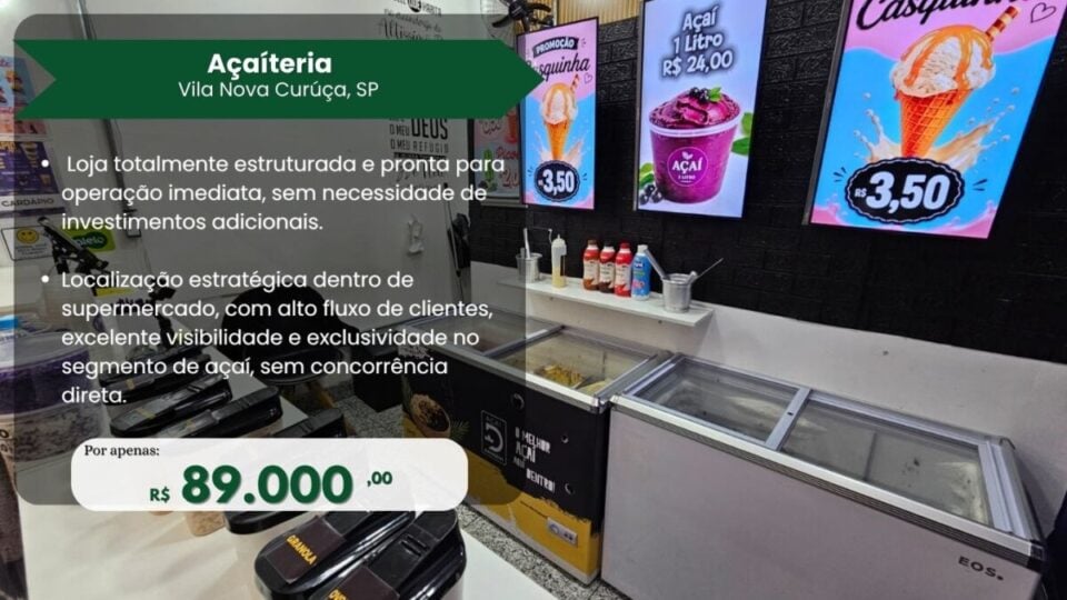 Açaiteria em Vila Curuçá – SP
