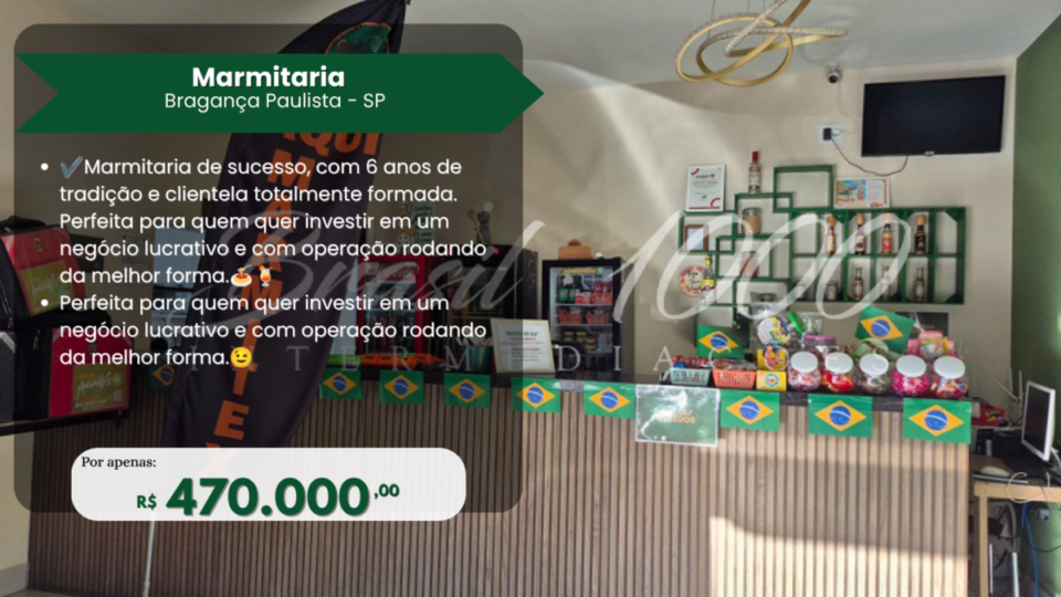 Marmitaria localizada em Bragança Paulista – São Paulo – SP