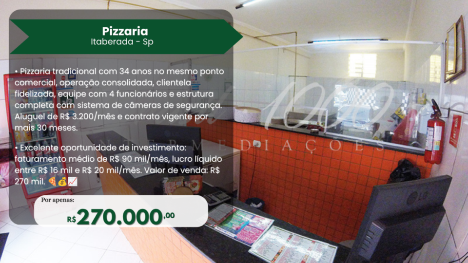 Pizzaria localizada na Itaberada, São Paulo – Sp