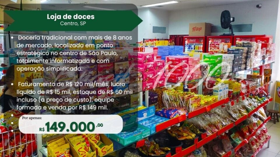 Loja de Doces no Centro de SP Cod 110185