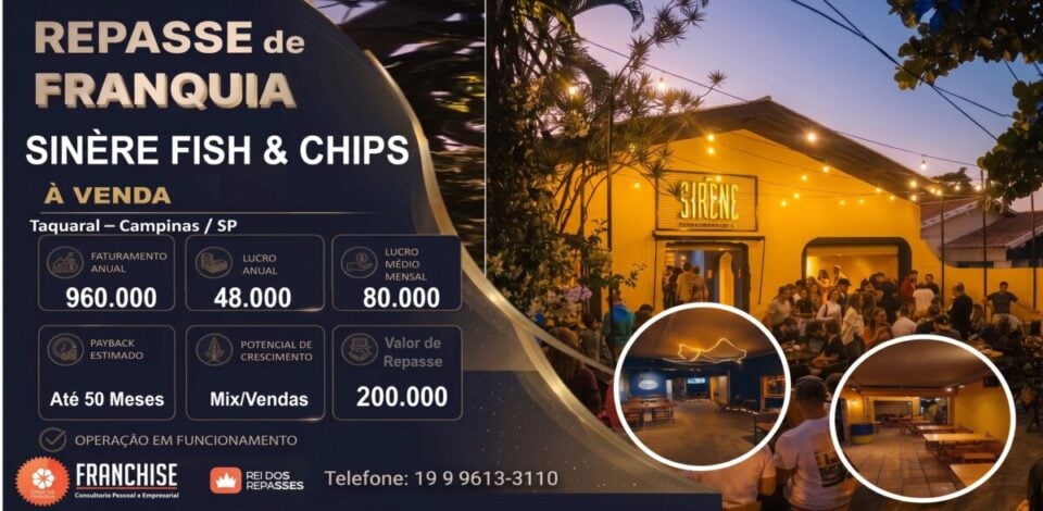 REPASSE DE FRANQUIA – SIRÈNE FISH  CHIPS