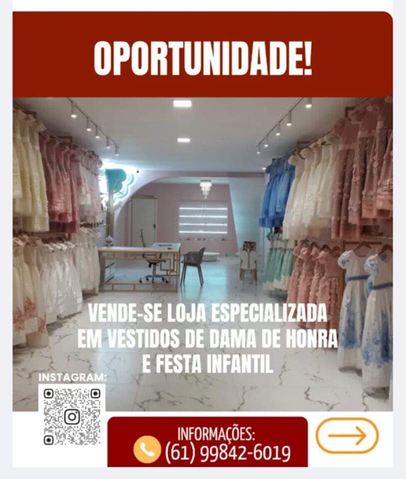 Loja de vestidos de dama de honra e festa infantil, 105 m²