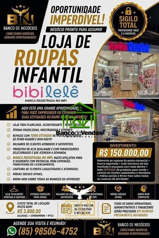 Repasse Loja Infantil em Shopping Center – 3024