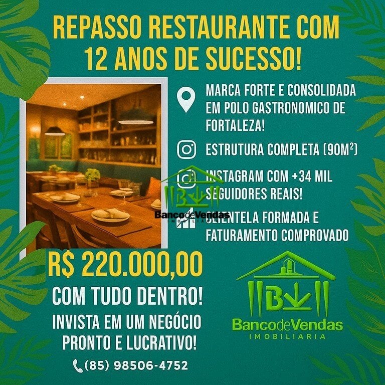 Ótimo Restaurante em Polo Gastronômico 12 anos no Ceará – 2571