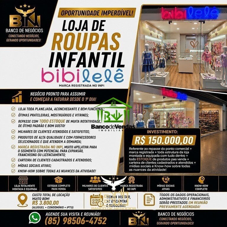 Repasse Loja Infantil em Shopping Center – 3024