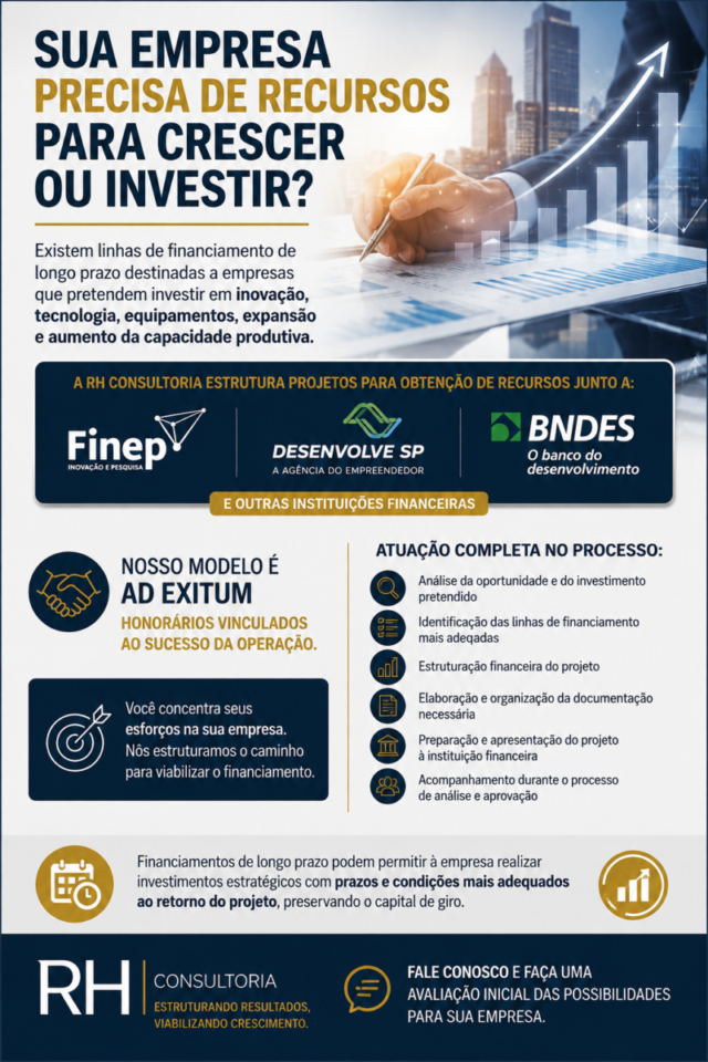 Consultoria para financiamento Longo Prazo