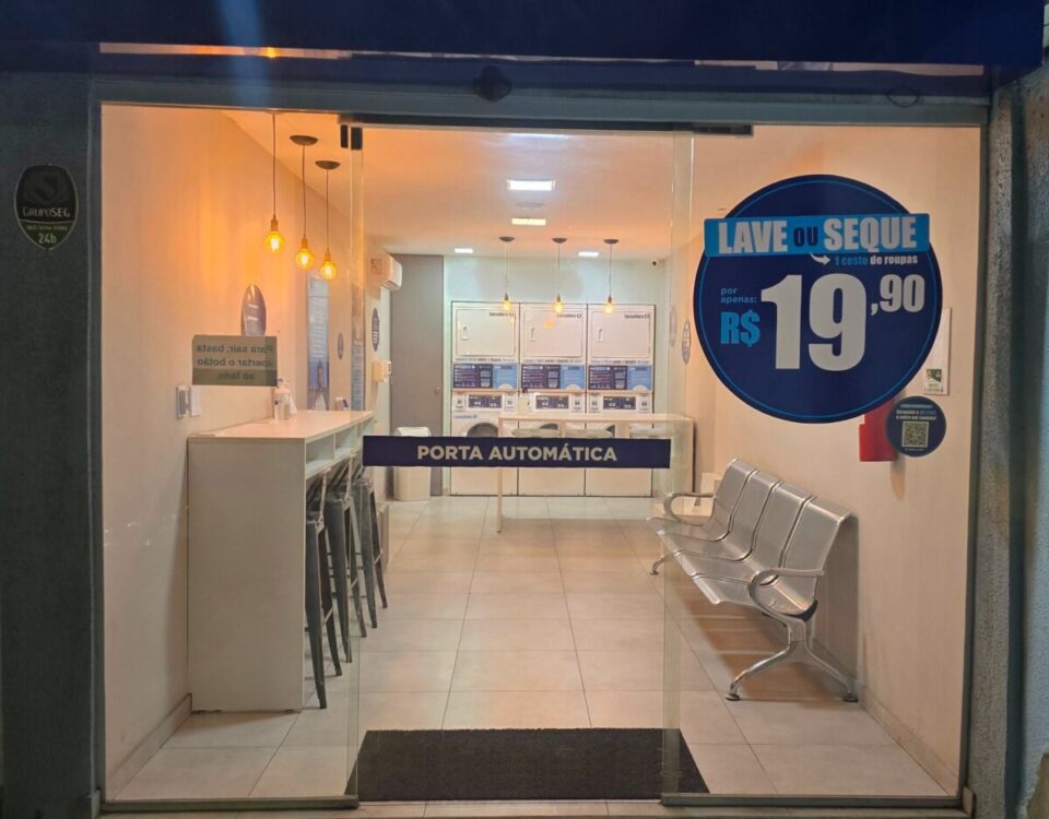 OPORTUNIDADE DE INVESTIMENTO Lavanderia Self-Service em Funcionamento