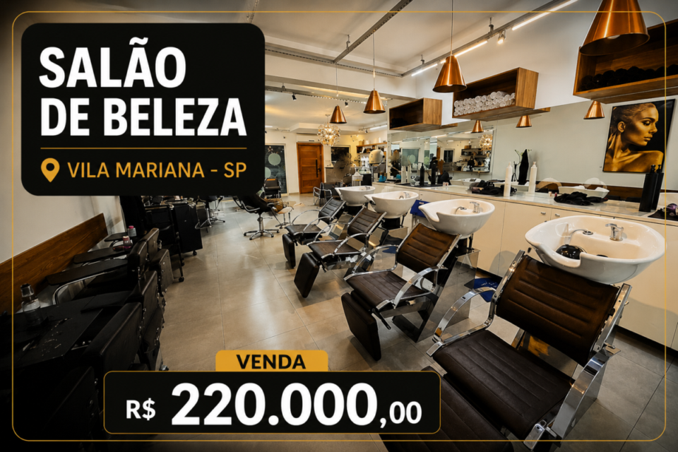 Salão de Beleza na Vila Mariana, SP  Cod 114102