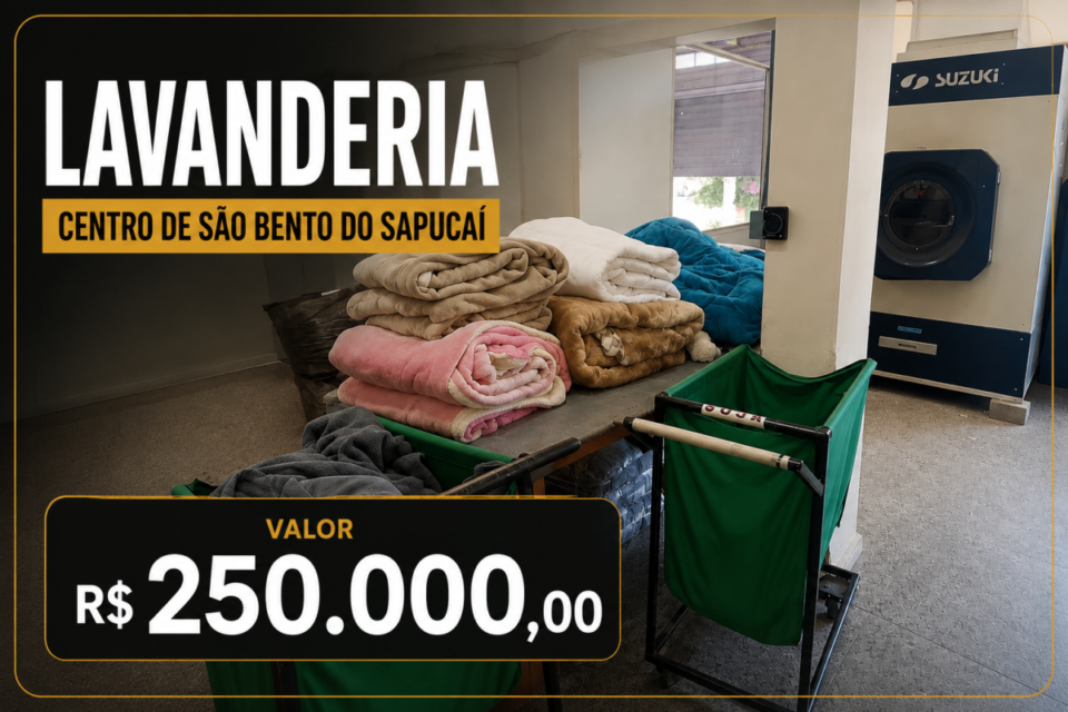 Lavanderia no Centro de São Bento do Sapucaí