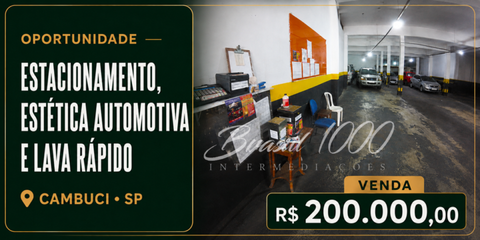 Estacionamento, Estética Automotiva e Lava Rápido em Cambuci