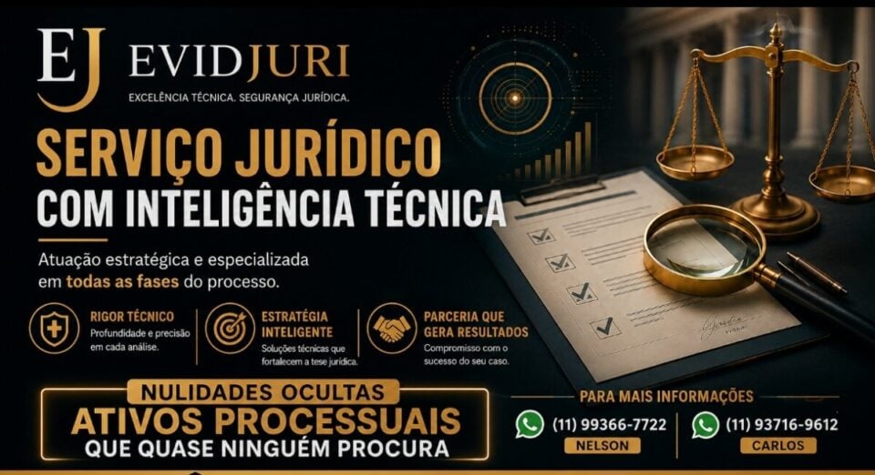 ATENÇÃO TRANSFORMAMOS DETALHES TÉCNICOS EM VITÓRIAS JUDICIAIS