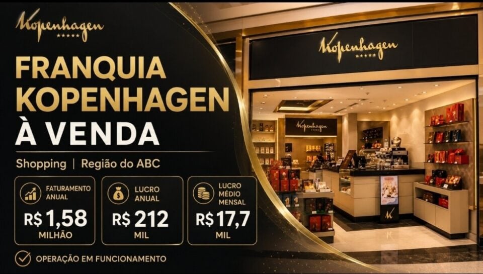 OPORTUNIDADE ÚNICA REPASSO FRANQUIA PREMIUM SHOPPING ABC