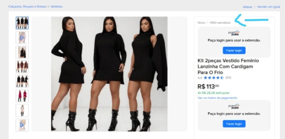 E-comemerce Moda Feminina MERCADO LIVRE FULL/FLEX COLETA Alto faturame