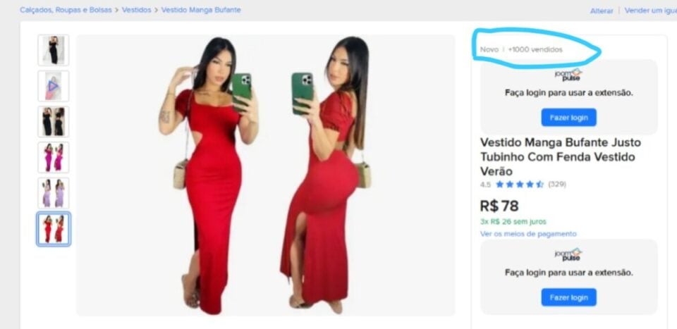 E-comemerce Moda Feminina MERCADO LIVRE FULL/FLEX COLETA Alto faturame