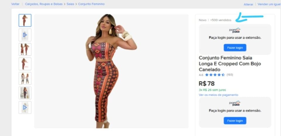 E-comemerce Moda Feminina MERCADO LIVRE FULL/FLEX COLETA Alto faturame